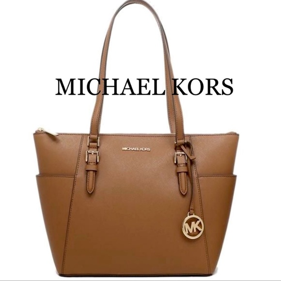 MICHAEL KORS Charlotte Large Leather Top-Zip Tote - Picture 2 of 16